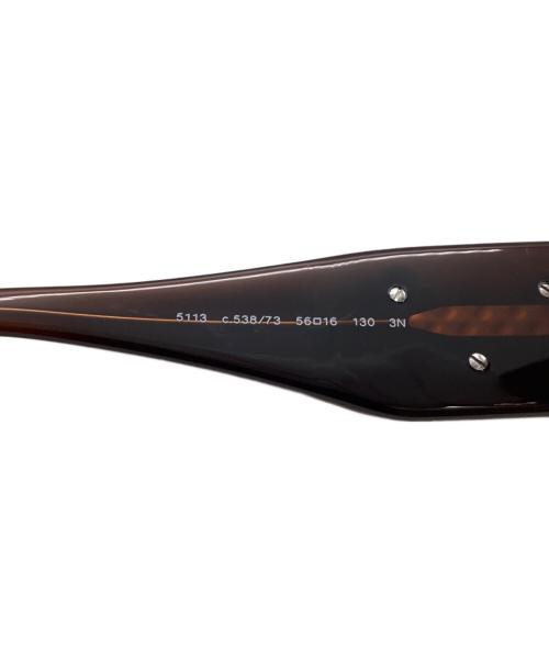 CHANEL（シャネル）CHANEL (シャネル) カメリア サングラス ブラウン サイズ:56□16 130の古着・服飾アイテム