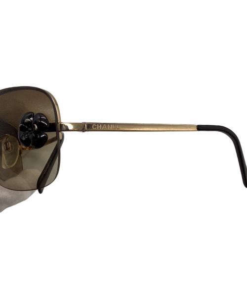 CHANEL（シャネル）CHANEL (シャネル) フレームレス カメリア サングラス ブラウン サイズ:不明の古着・服飾アイテム