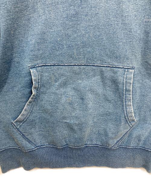 stussy（ステューシー）stussy (ステューシー) ロゴプルオーバーパーカー インディゴ サイズ:Sの古着・服飾アイテム