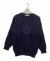 Burberry's（バーバリーズ）の古着「刺繍 ホースロゴ ケーブルニット」｜ネイビー