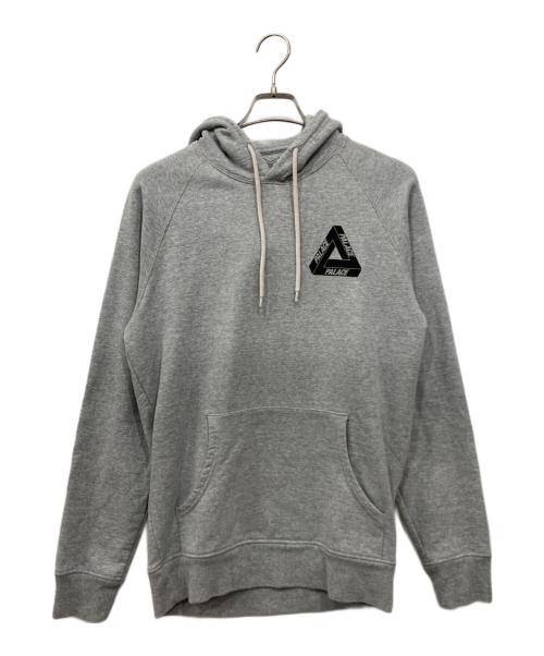 PALACE（パレス）PALACE (パレス) ロゴプルオーバーパーカー グレー サイズ:Mの古着・服飾アイテム