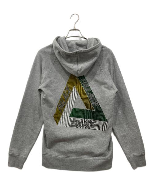 PALACE（パレス）PALACE (パレス) ロゴプルオーバーパーカー グレー サイズ:Mの古着・服飾アイテム
