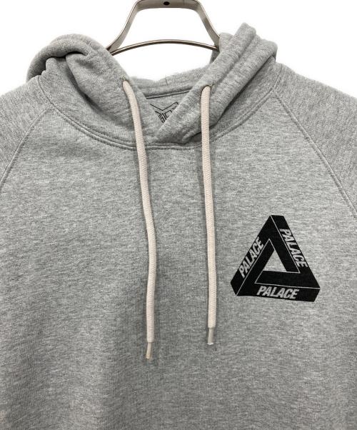 PALACE（パレス）PALACE (パレス) ロゴプルオーバーパーカー グレー サイズ:Mの古着・服飾アイテム