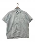 stussyステューシー）の古着「スナップボタンシャツ」｜ブルー