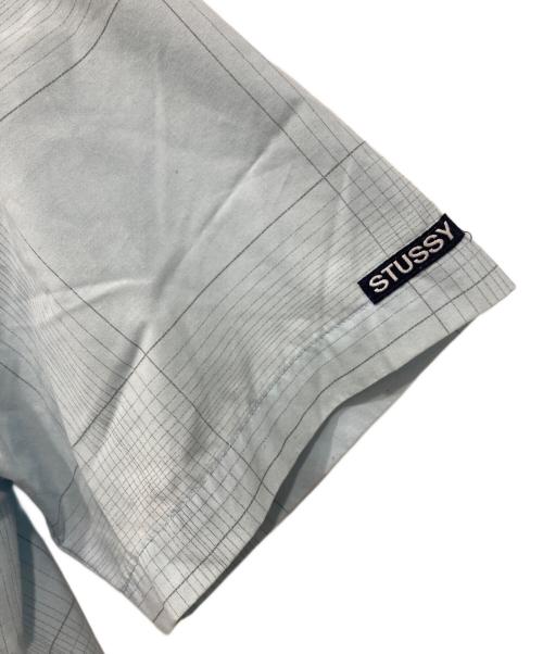 stussy（ステューシー）stussy (ステューシー) スナップボタンシャツ ブルー サイズ:Mの古着・服飾アイテム