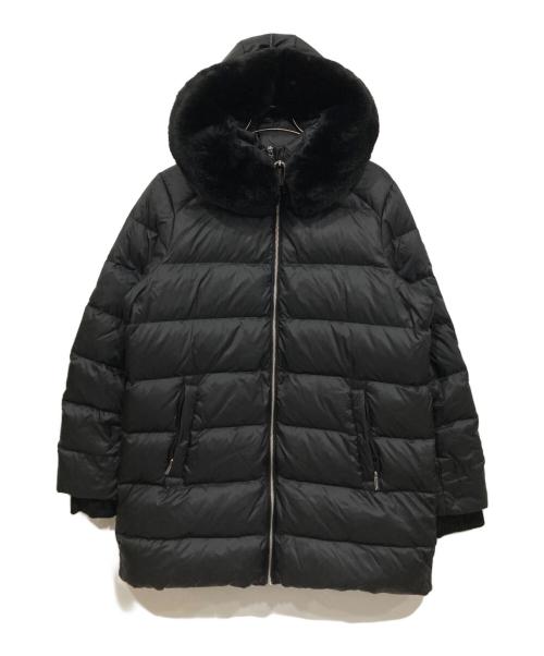 MICHAEL MICHAEL KORS（マイケル マイケルコース）MICHAEL MICHAEL KORS (マイケル マイケルコース) フーデッドダウンコート ブラック サイズ:Lの古着・服飾アイテム