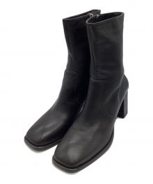 VEQUM（ベクム）の古着「スクエアショートブーツ」｜ブラック