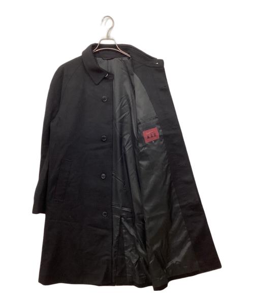 A.A.R（アール）A.A.R (アール) カシミヤステンカラーコート ブラック サイズ:Lの古着・服飾アイテム