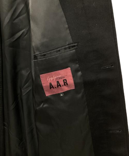 A.A.R（アール）A.A.R (アール) カシミヤステンカラーコート ブラック サイズ:Lの古着・服飾アイテム