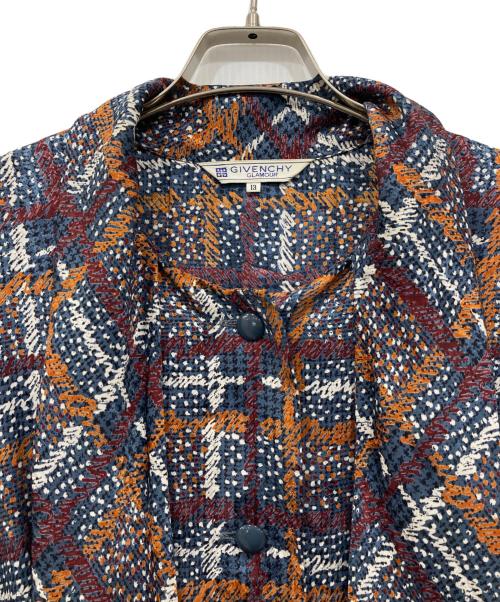 GIVENCHY GLAMOUR（ジバンシーグラマー）GIVENCHY GLAMOUR (ジバンシーグラマー) 総柄ボウタイワンピース マルチカラー サイズ:13の古着・服飾アイテム