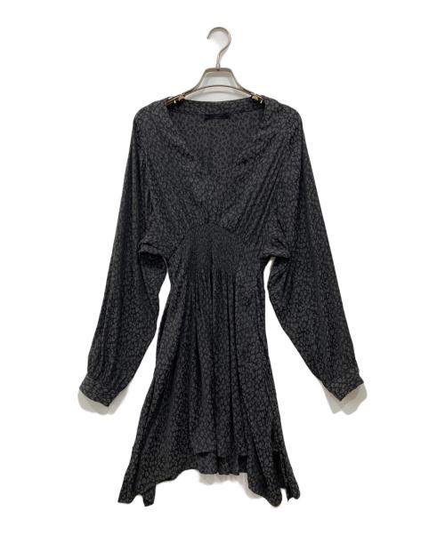 ALL SAINTS（オールセインツ）ALL SAINTS (オールセインツ) ニコラ レオパード ドレス グレー サイズ:SMALLの古着・服飾アイテム