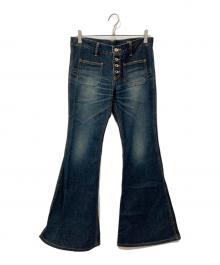 SLIDER（スライダー）の古着「ベルボトムデニム」｜インディゴ