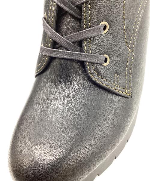 LANVIN en Bleu（ランバンオンブルー）LANVIN en Bleu (ランバンオンブルー) 厚底レースアップショートブーツ ブラック サイズ: 23 1/2の古着・服飾アイテム