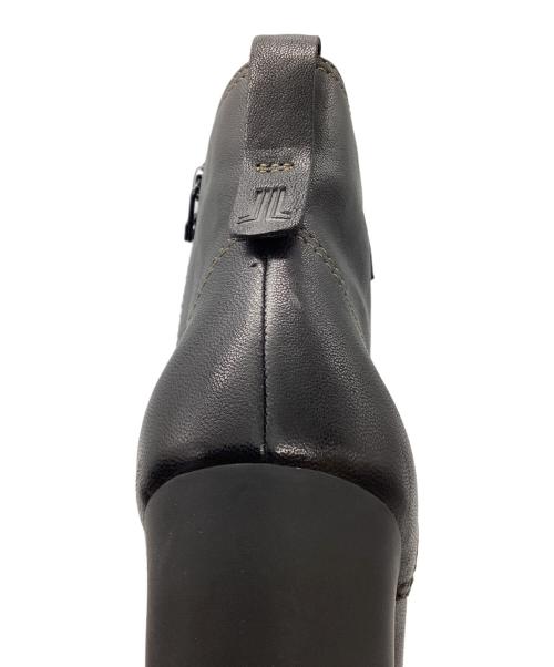 LANVIN en Bleu（ランバンオンブルー）LANVIN en Bleu (ランバンオンブルー) 厚底レースアップショートブーツ ブラック サイズ: 23 1/2の古着・服飾アイテム