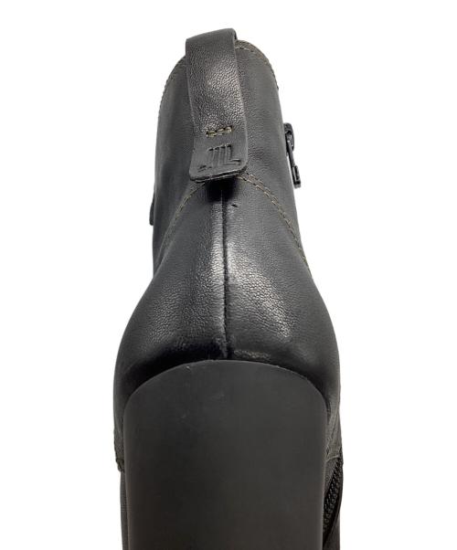 LANVIN en Bleu（ランバンオンブルー）LANVIN en Bleu (ランバンオンブルー) 厚底レースアップショートブーツ ブラック サイズ: 23 1/2の古着・服飾アイテム