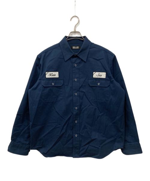 WIND AND SEA（ウィンダンシー）WIND AND SEA (ウィンダンシー) GOD SELECTION XXX (ゴッドセレクショントリプルエックス) ツイルワークシャツ ネイビー サイズ:Lの古着・服飾アイテム