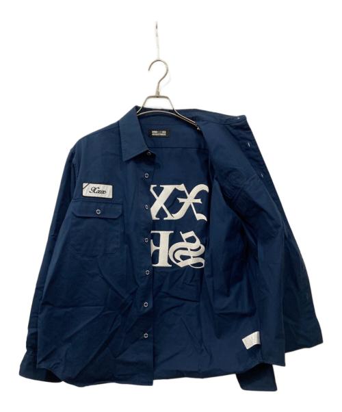 WIND AND SEA（ウィンダンシー）WIND AND SEA (ウィンダンシー) GOD SELECTION XXX (ゴッドセレクショントリプルエックス) ツイルワークシャツ ネイビー サイズ:Lの古着・服飾アイテム