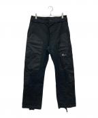 NIKE×OFFWHITEナイキ×オフホワイト）の古着「ナイロン切替コットンカーゴロングパンツ」｜ブラック