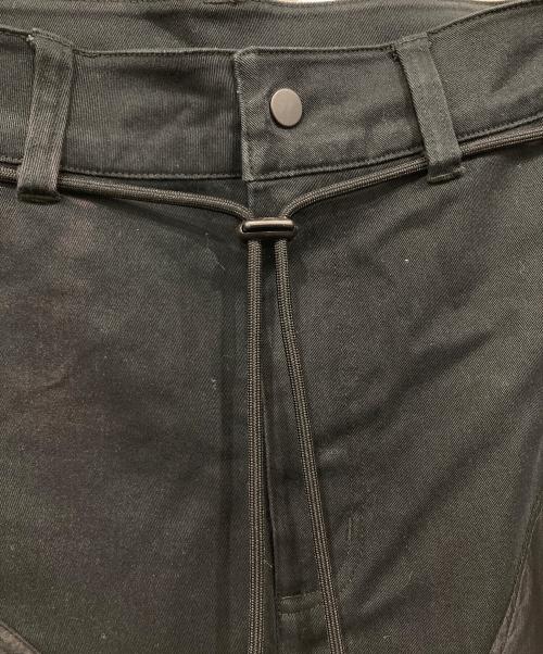 NIKE（ナイキ）NIKE (ナイキ) OFFWHITE (オフホワイト) ナイロン切替コットンカーゴロングパンツ ブラック サイズ:SIZE Sの古着・服飾アイテム