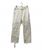 NIKE×OFFWHITEナイキ×オフホワイト）の古着「ナイロン切替コットンカーゴロングパンツ」｜ホワイト
