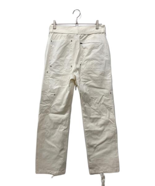 NIKE（ナイキ）NIKE (ナイキ) OFFWHITE (オフホワイト) ナイロン切替コットンカーゴロングパンツ ホワイト サイズ:Sの古着・服飾アイテム