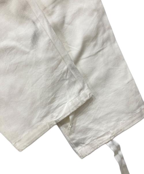 NIKE（ナイキ）NIKE (ナイキ) OFFWHITE (オフホワイト) ナイロン切替コットンカーゴロングパンツ ホワイト サイズ:Sの古着・服飾アイテム