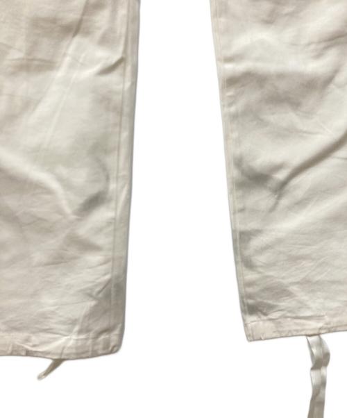 NIKE（ナイキ）NIKE (ナイキ) OFFWHITE (オフホワイト) ナイロン切替コットンカーゴロングパンツ ホワイト サイズ:Sの古着・服飾アイテム