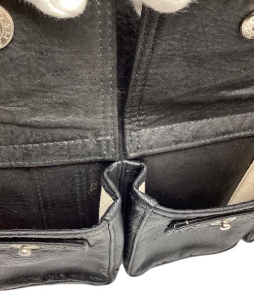 PORTER（ポーター）PORTER (ポーター) SLAP SHOT (スラップショット) レザートートバッグ ブラックの古着・服飾アイテム