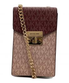 MICHAEL KORS（マイケル・コース）の古着「フォーンクロスボディスモールバッグ」｜パープル×ピンク