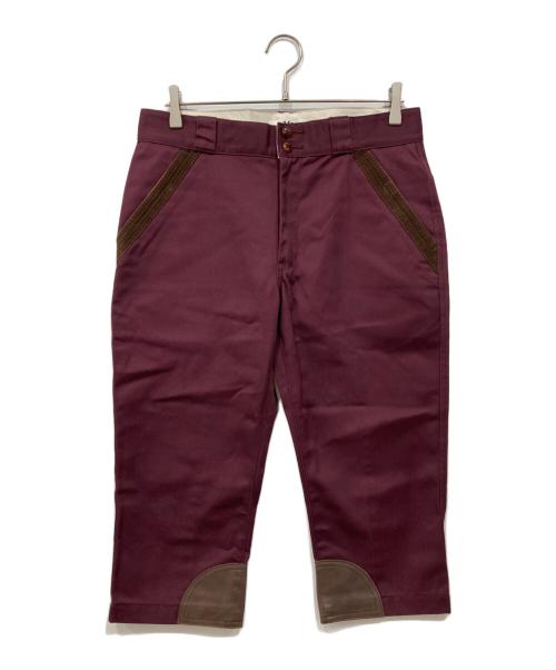 Dickies（ディッキーズ）Dickies (ディッキーズ) eYe COMME des GARCONS JUNYAWATANABE MAN (アイ コム デ ギャルソン ジュンヤ ワタナベ マン) クロップドパンツ ボルドー サイズ:Sの古着・服飾アイテム