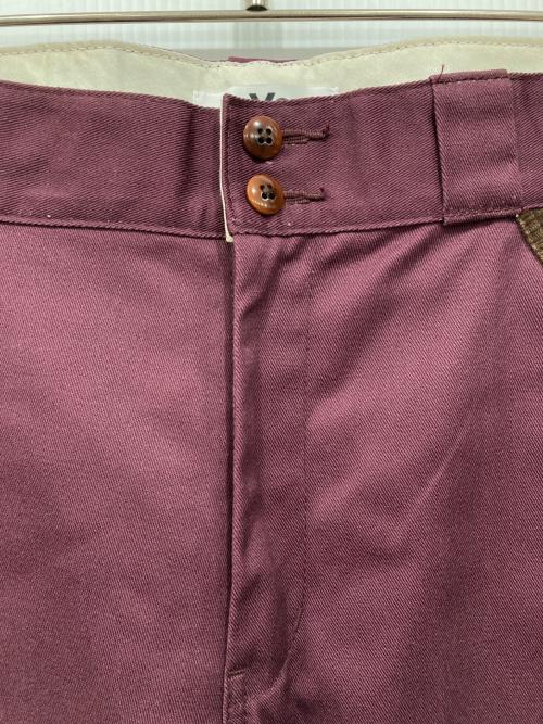 Dickies（ディッキーズ）Dickies (ディッキーズ) eYe COMME des GARCONS JUNYAWATANABE MAN (アイ コム デ ギャルソン ジュンヤ ワタナベ マン) クロップドパンツ ボルドー サイズ:Sの古着・服飾アイテム