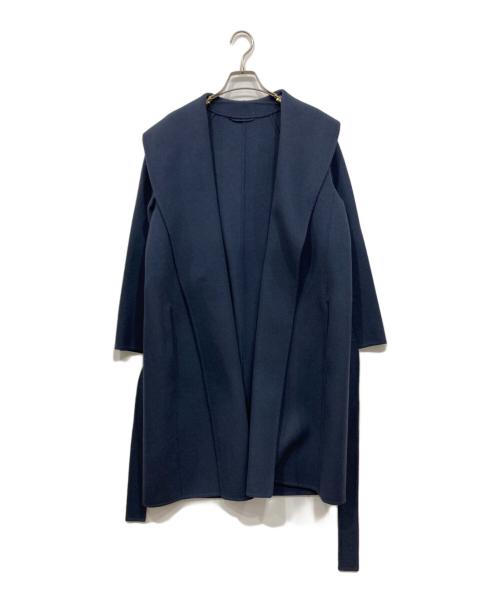 CUCITO AMANO（クチート・ア・マーノ）CUCITO AMANO (クチート・ア・マーノ) 'S Max Mara (エスマックスマーラ) ウールロングコート ネイビー サイズ:42の古着・服飾アイテム