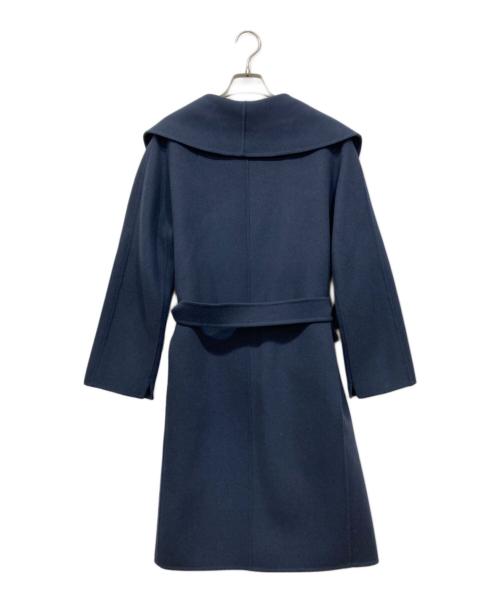 CUCITO AMANO（クチート・ア・マーノ）CUCITO AMANO (クチート・ア・マーノ) 'S Max Mara (エスマックスマーラ) ウールロングコート ネイビー サイズ:42の古着・服飾アイテム