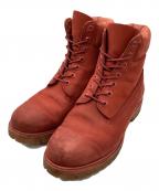 Timberlandティンバーランド）の古着「レースアップブーツ」｜レッド