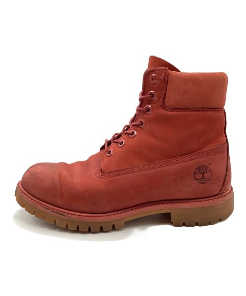 Timberland（ティンバーランド）Timberland (ティンバーランド) レースアップブーツ レッド サイズ:SIZE 8Wの古着・服飾アイテム