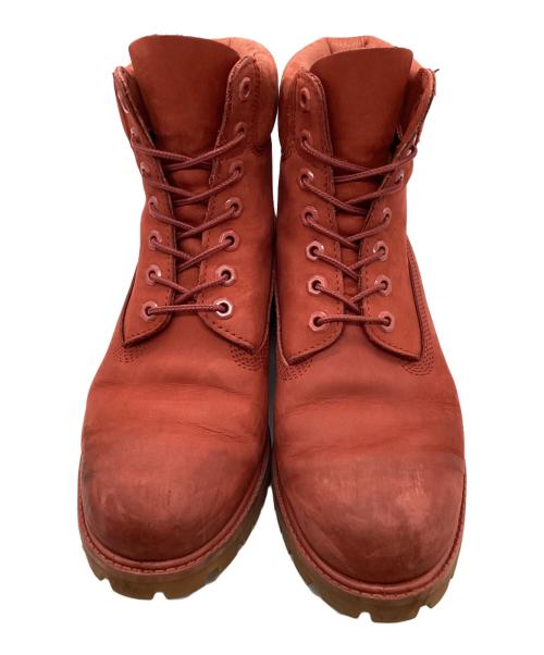 Timberland（ティンバーランド）Timberland (ティンバーランド) レースアップブーツ レッド サイズ:SIZE 8Wの古着・服飾アイテム