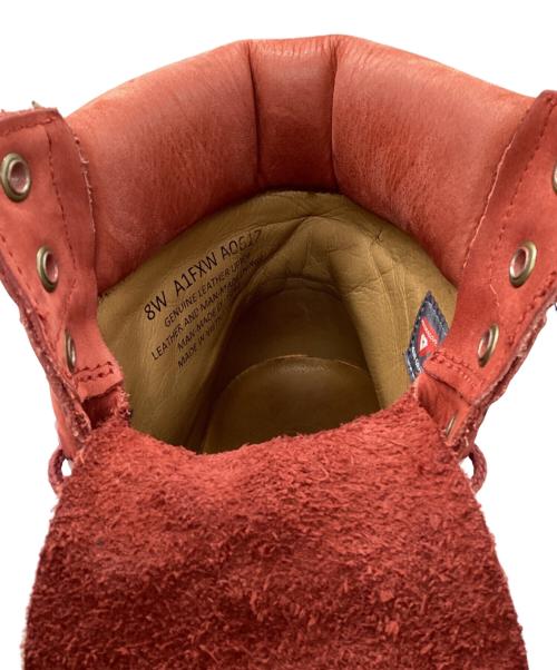 Timberland（ティンバーランド）Timberland (ティンバーランド) レースアップブーツ レッド サイズ:SIZE 8Wの古着・服飾アイテム