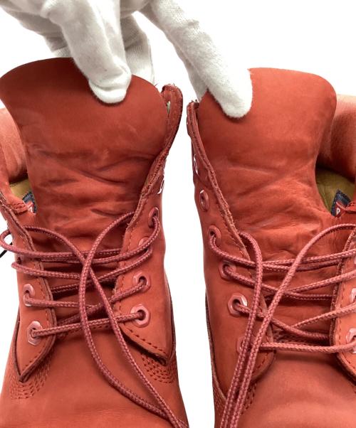 Timberland（ティンバーランド）Timberland (ティンバーランド) レースアップブーツ レッド サイズ:SIZE 8Wの古着・服飾アイテム