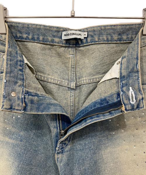 NOS COULEURS（ノ クールール）NOS COULEURS (ノ クールール) WIDE DENIM SHORTS / ワイド デニム ショーツ インディゴ サイズ:2の古着・服飾アイテム