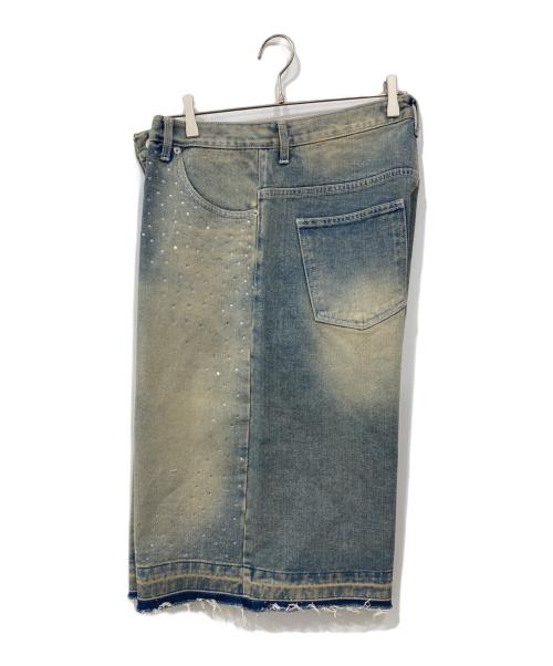 NOS COULEURS（ノ クールール）NOS COULEURS (ノ クールール) WIDE DENIM SHORTS / ワイド デニム ショーツ インディゴ サイズ:2の古着・服飾アイテム