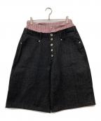 Ballsy.Brothersボールジーブラザーズ）の古着「Trunks Docking Baggy Jorts / トランクスドッキングバギージョーツ」｜インディゴ