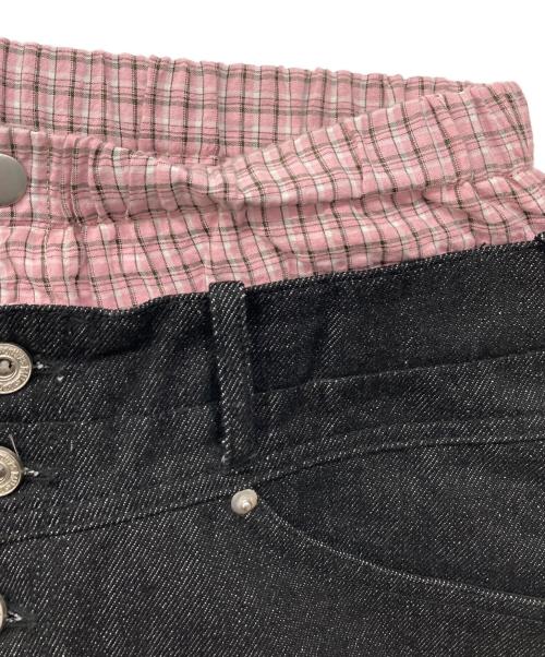 Ballsy.Brothers（ボールジーブラザーズ）BALLSY.BROTHERS (ボールジーブラザーズ) Trunks Docking Baggy Jorts / トランクスドッキングバギージョーツ インディゴ サイズ:Lの古着・服飾アイテム