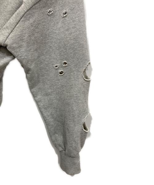 Ballsy.Brothers（ボールジーブラザーズ）BALLSY.BROTHERS (ボールジーブラザーズ) Boxing pocket short length zip hoodie / ボクシングポケットショートレングスジップフーディー グレー サイズ:Lの古着・服飾アイテム