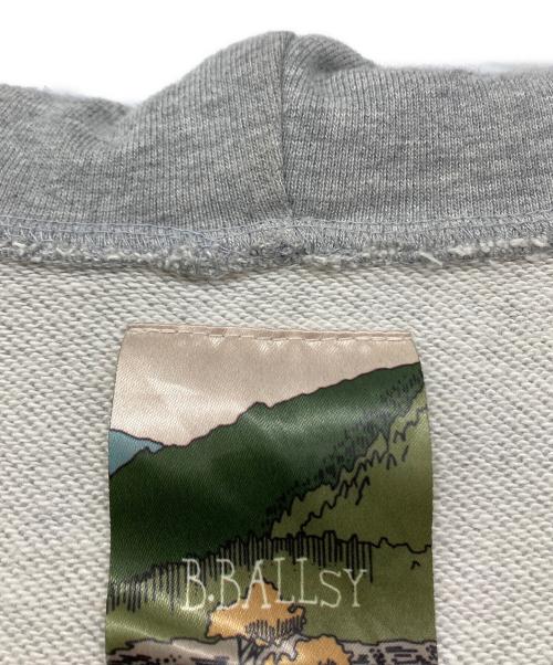 Ballsy.Brothers（ボールジーブラザーズ）BALLSY.BROTHERS (ボールジーブラザーズ) Boxing pocket short length zip hoodie / ボクシングポケットショートレングスジップフーディー グレー サイズ:Lの古着・服飾アイテム