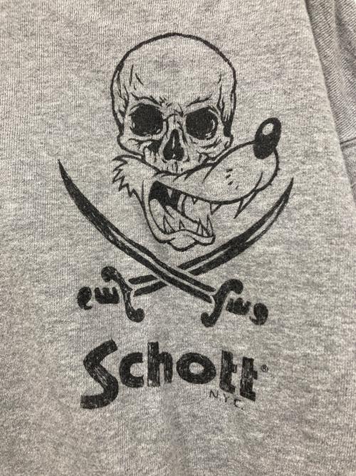 Schott（ショット）Schott NEIGHBORHOOD (ネイバーフッド) Kostas Seremetis (コスタスセレメンティス) SWEAT PARKA LONG SLEEVE / スウェットパーカー ロングスリーブ グレー サイズ:Mの古着・服飾アイテム