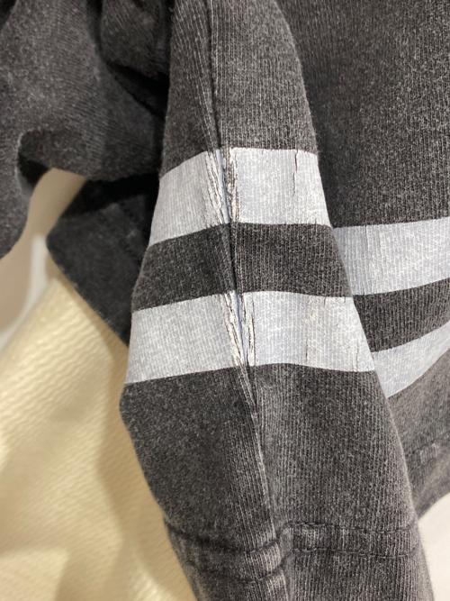 JERZEES（ジャージーズ）JERZEES (ジャージーズ) Ballsy.Brothers (ボールジーブラザーズ) layered crew L/S T / レイヤードクルーL/S T ブラック サイズ:2の古着・服飾アイテム