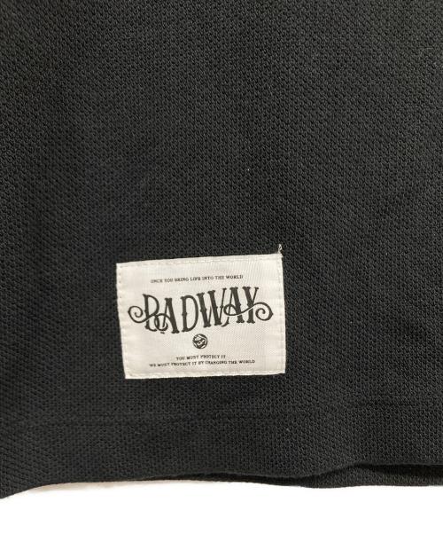 BADWAY（バッドウェイ）BADWAY (バッドウェイ) Flower studs thermal tee / フラワースタッズサーマルT ブラック サイズ:Mの古着・服飾アイテム