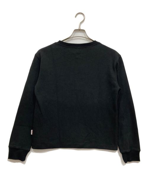 BADWAY（バッドウェイ）BADWAY (バッドウェイ) Flower studs thermal tee / フラワースタッズサーマルT ブラック サイズ:Mの古着・服飾アイテム