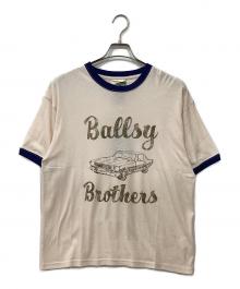 Ballsy.Brothers（ボールジーブラザーズ）の古着「リンガーTシャツ」｜アイボリー