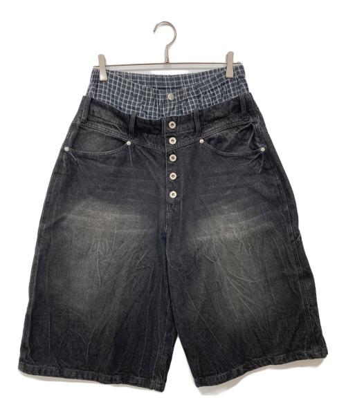 Ballsy.Brothers（ボールジーブラザーズ）BALLSY.BROTHERS (ボールジーブラザーズ) Trunks Docking Baggy Jorts / トランクスドッキングバギージョーツ インディゴ サイズ:Lの古着・服飾アイテム